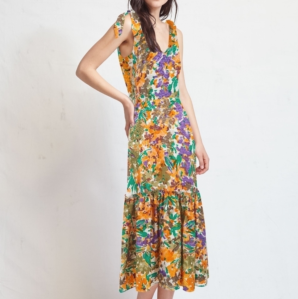 NWT WARM GEORGIA SILK DRESS SZ XS